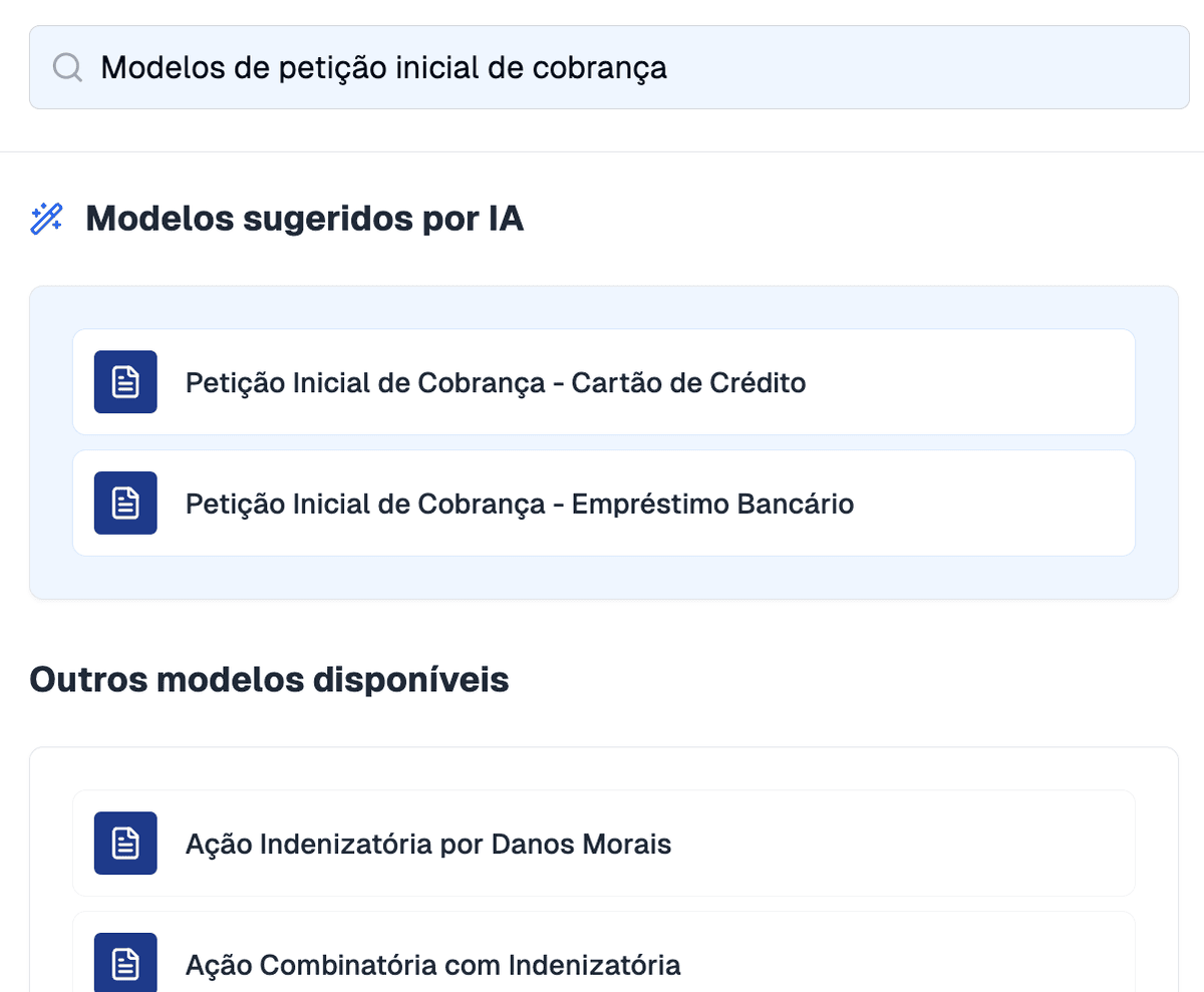 Recursos da JurisTemplates IA
